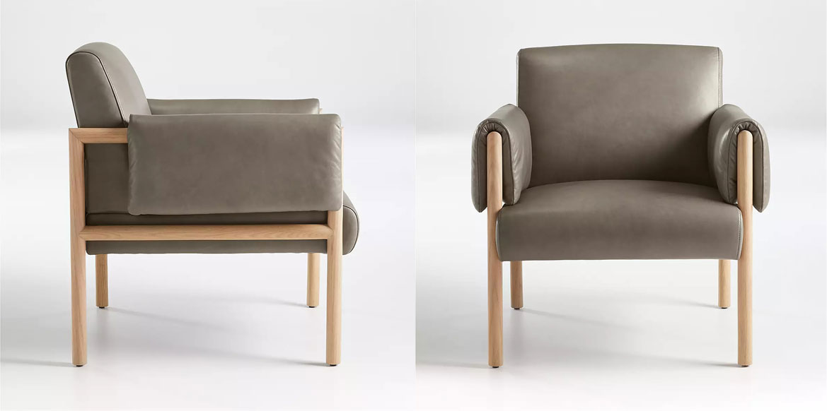 来自建筑灵感的直角线条椅子(图1)